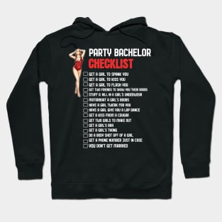 Bachelor Party Checklist Hoodie